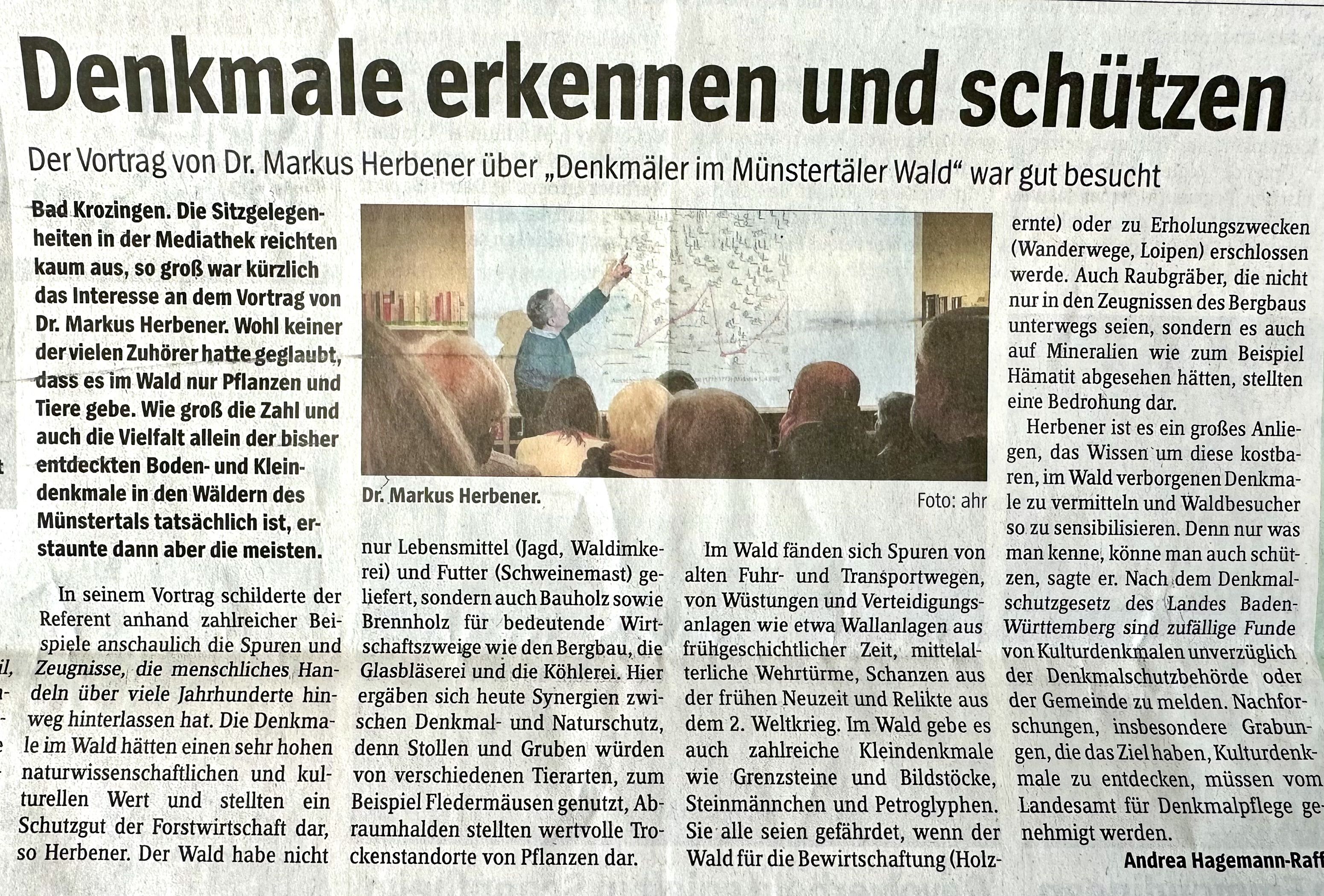 Vortrag von Markus Herbener